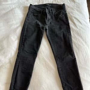 J BRAND Mid-rise Black Skinny Jeans